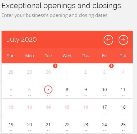 Exceptional openings and closings