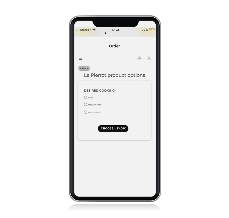 Deliver, lets you set up extra options for your products
