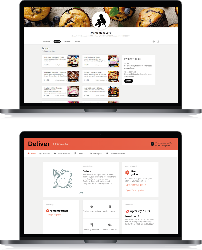 Deliver, the online order add-on